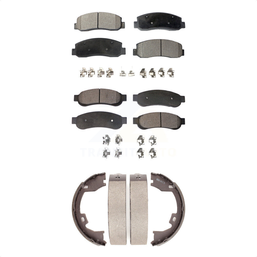 Kit de plaquettes de frein semi-métalliques avant et arrière, pour Ford F-350 Super Dut
