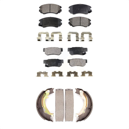 Kit de plaquettes de frein et chaussures de stationnement semi-métalliques avant et arrière, pour Hyundai Tucson Ki