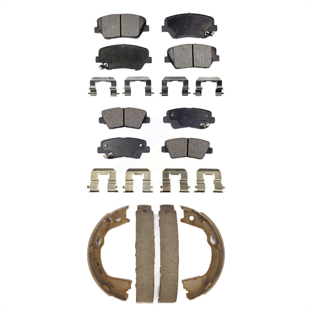Kit de plaquettes de frein semi-métalliques avant et arrière, pour Hyundai Azer 2012 – 2017