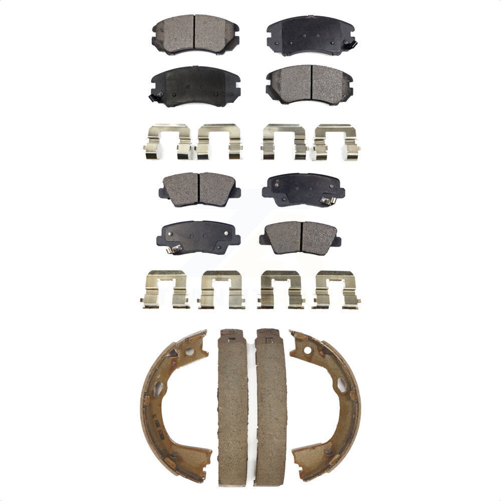 Kit de plaquettes de frein semi-métalliques avant et arrière, pour Hyundai Azer 2010 – 2011