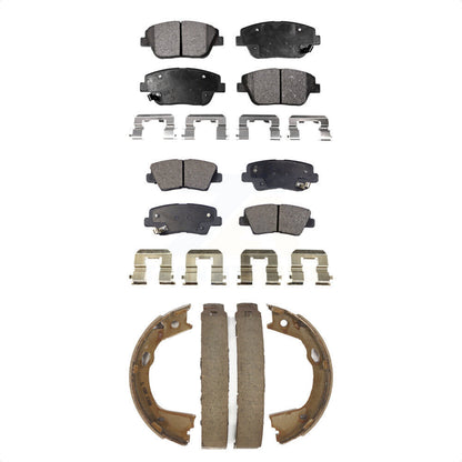 Kit de plaquettes de frein et chaussures de stationnement semi-métalliques avant et arrière, pour Hyundai Sonata Ki