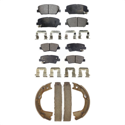 Kit de plaquettes de frein et chaussures de stationnement semi-métalliques avant et arrière, pour Kia Optima