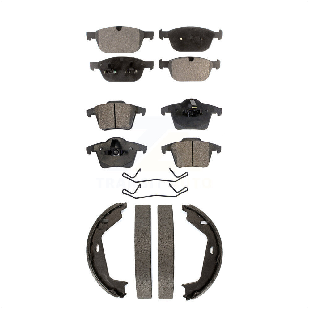 Kit de plaquettes de frein et chaussures de stationnement semi-métalliques avant et arrière, pour Volvo XC90