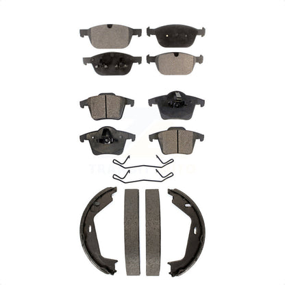 Kit de plaquettes de frein et chaussures de stationnement semi-métalliques avant et arrière, pour Volvo XC90