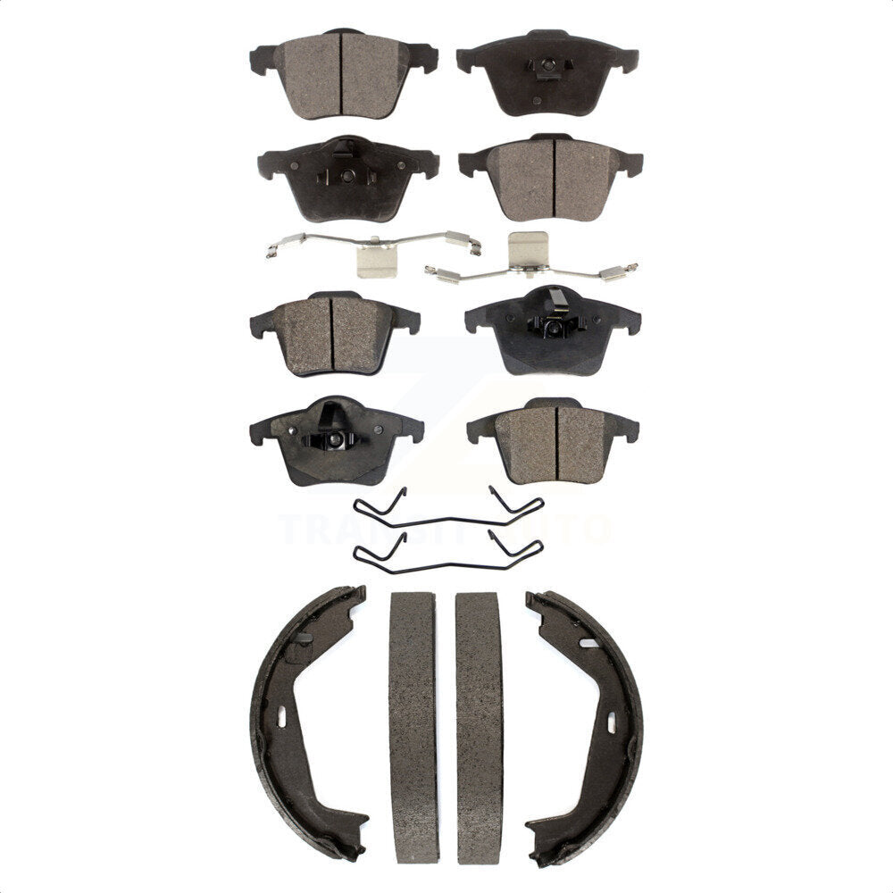 Kit de plaquettes de frein et chaussures de stationnement semi-métalliques avant et arrière, pour Volvo XC90