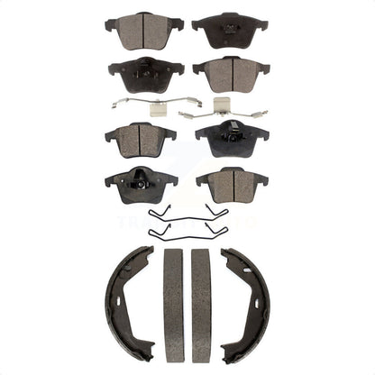 Kit de plaquettes de frein et chaussures de stationnement semi-métalliques avant et arrière, pour Volvo XC90