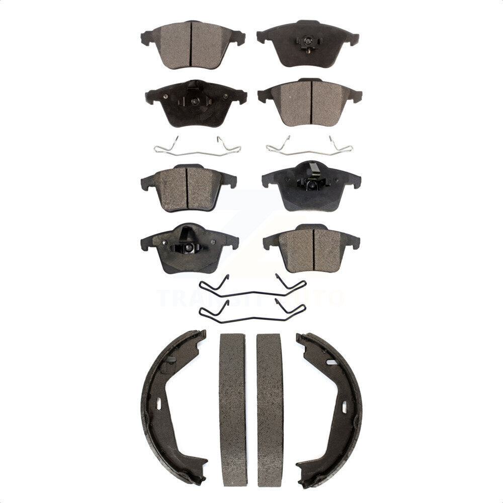 Kit de plaquettes de frein et chaussures de stationnement semi-métalliques avant et arrière, pour Volvo XC90