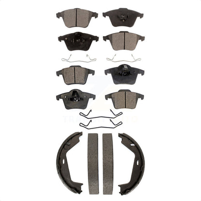 Kit de plaquettes de frein et chaussures de stationnement semi-métalliques avant et arrière, pour Volvo XC90
