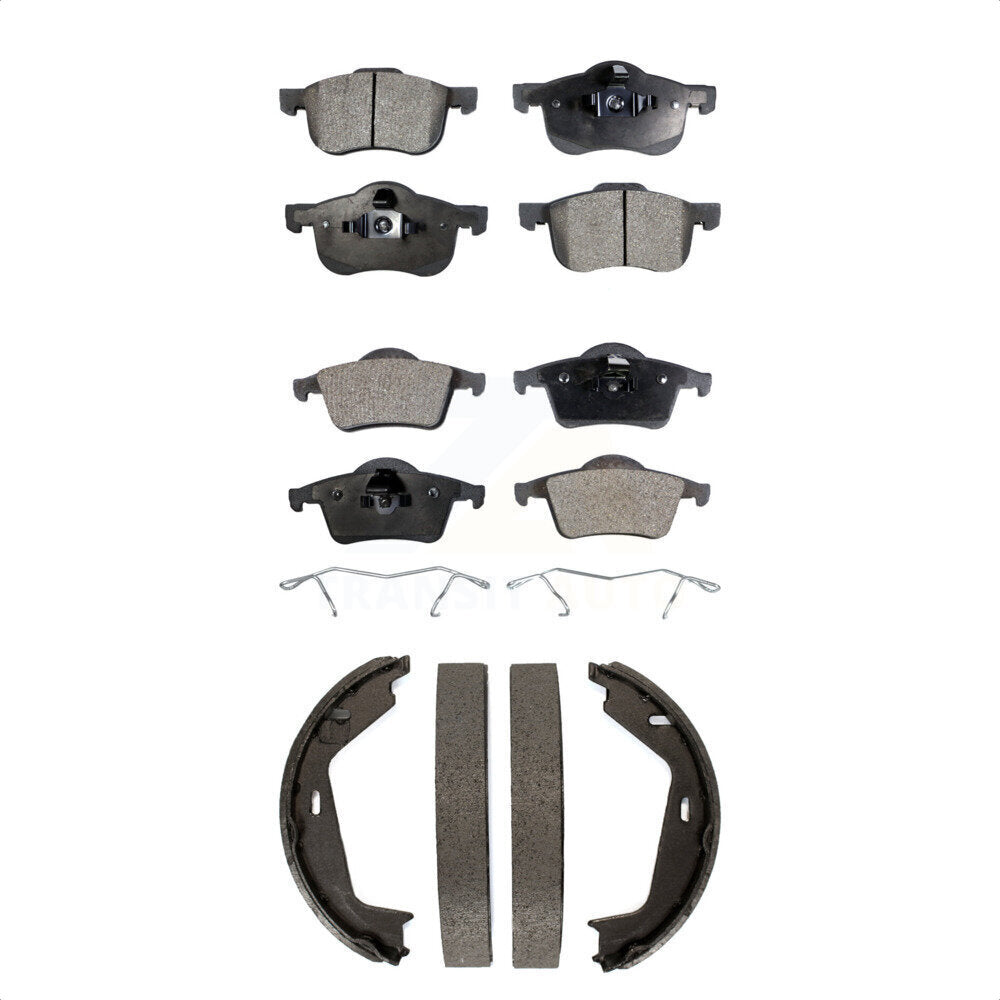 Kit de plaquettes de frein et chaussures de stationnement semi-métalliques avant et arrière, pour Volvo XC70 S80