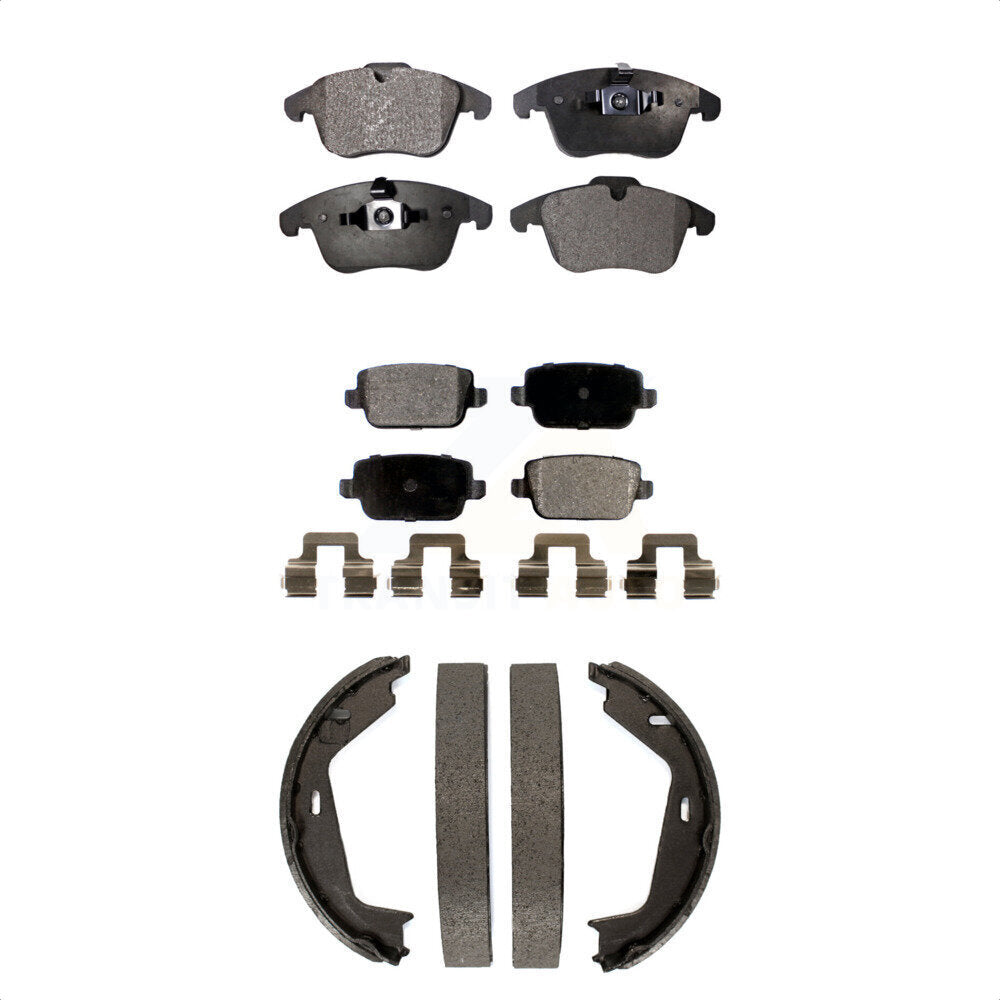 Kit de plaquettes de frein semi-métalliques avant et arrière, Kit de chaussures de stationnement pour Volvo S80 FW 2007 – 2009