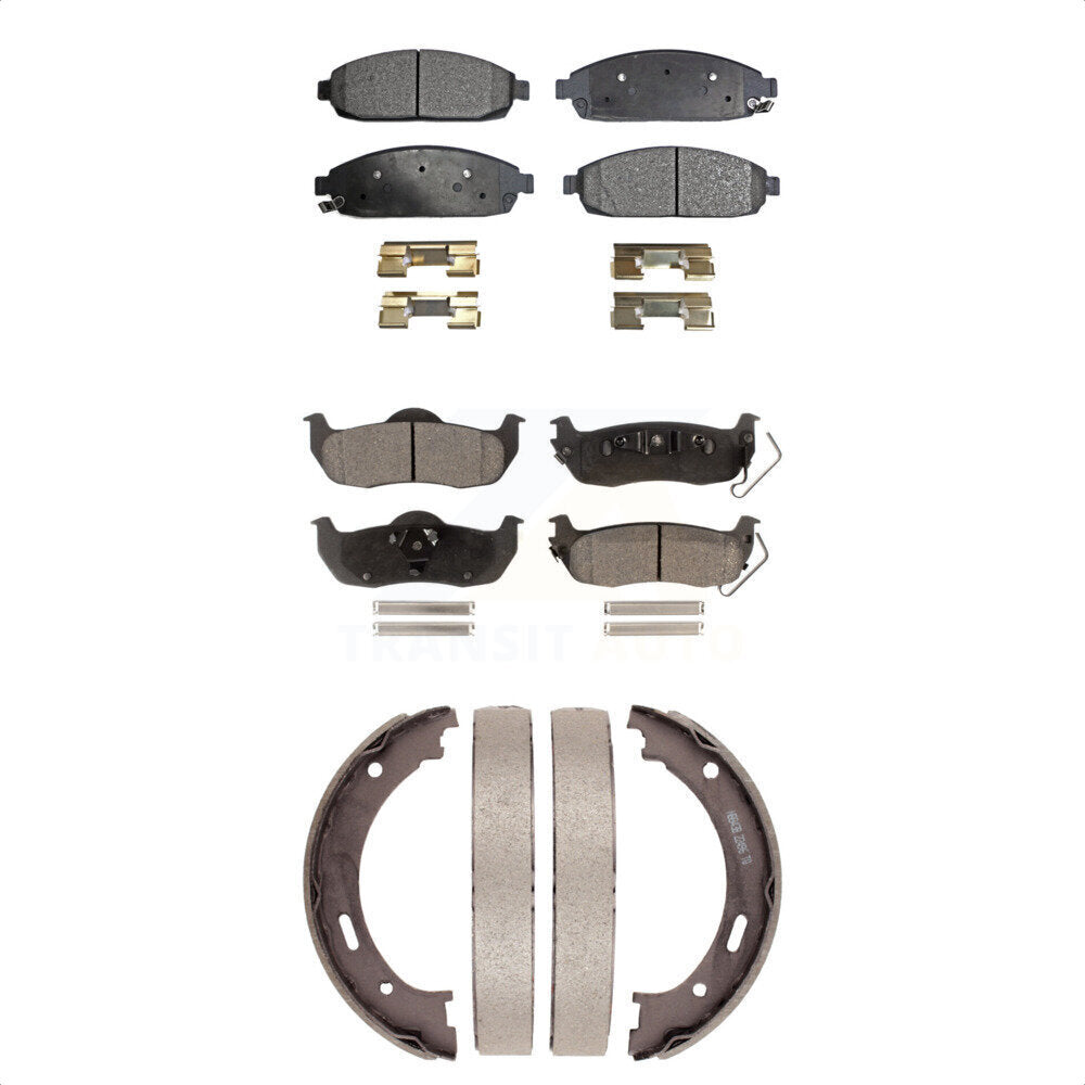 Kit de plaquettes de frein semi-métalliques avant et arrière, pour Jeep Grand Cheroke
