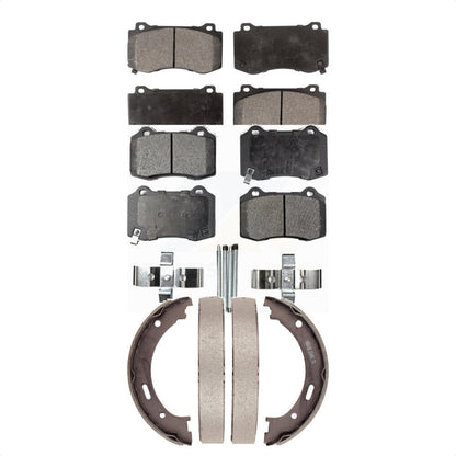 Kit de plaquettes de frein semi-métalliques avant et arrière, pour Jeep Grand Cheroke