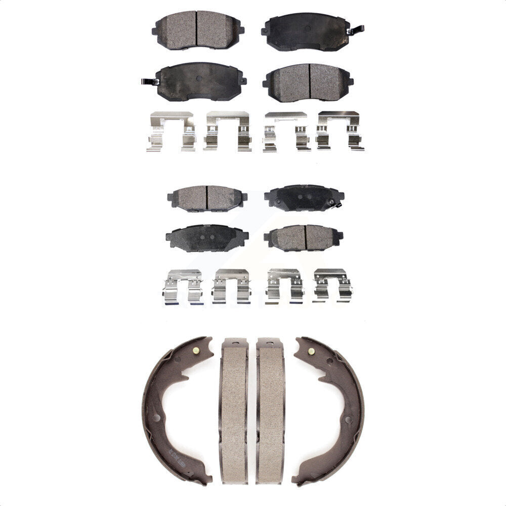 Kit de plaquettes de frein semi-métalliques avant et arrière, pour Subaru Outback Foreste