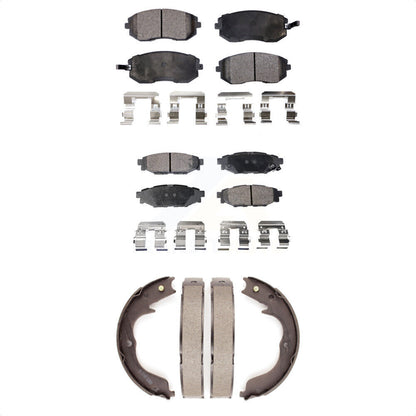 Kit de plaquettes de frein semi-métalliques avant et arrière, pour Subaru Outback Foreste