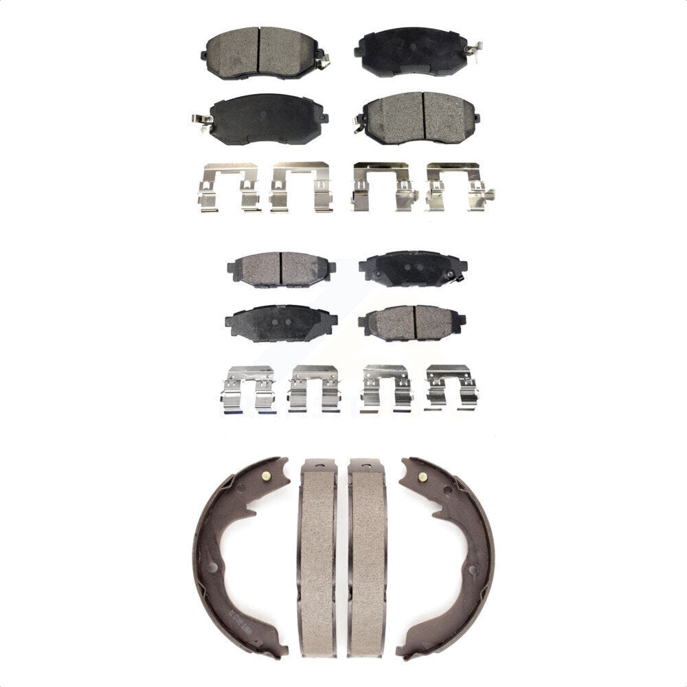 Kit de plaquettes de frein semi-métalliques avant et arrière, pour Subaru Impreza Foreste