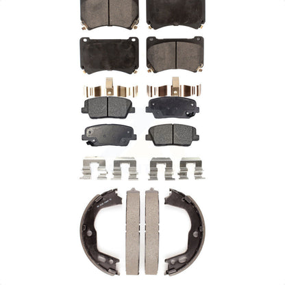 Kit de plaquettes de frein semi-métalliques avant et arrière, pour Hyundai Genesis Equu