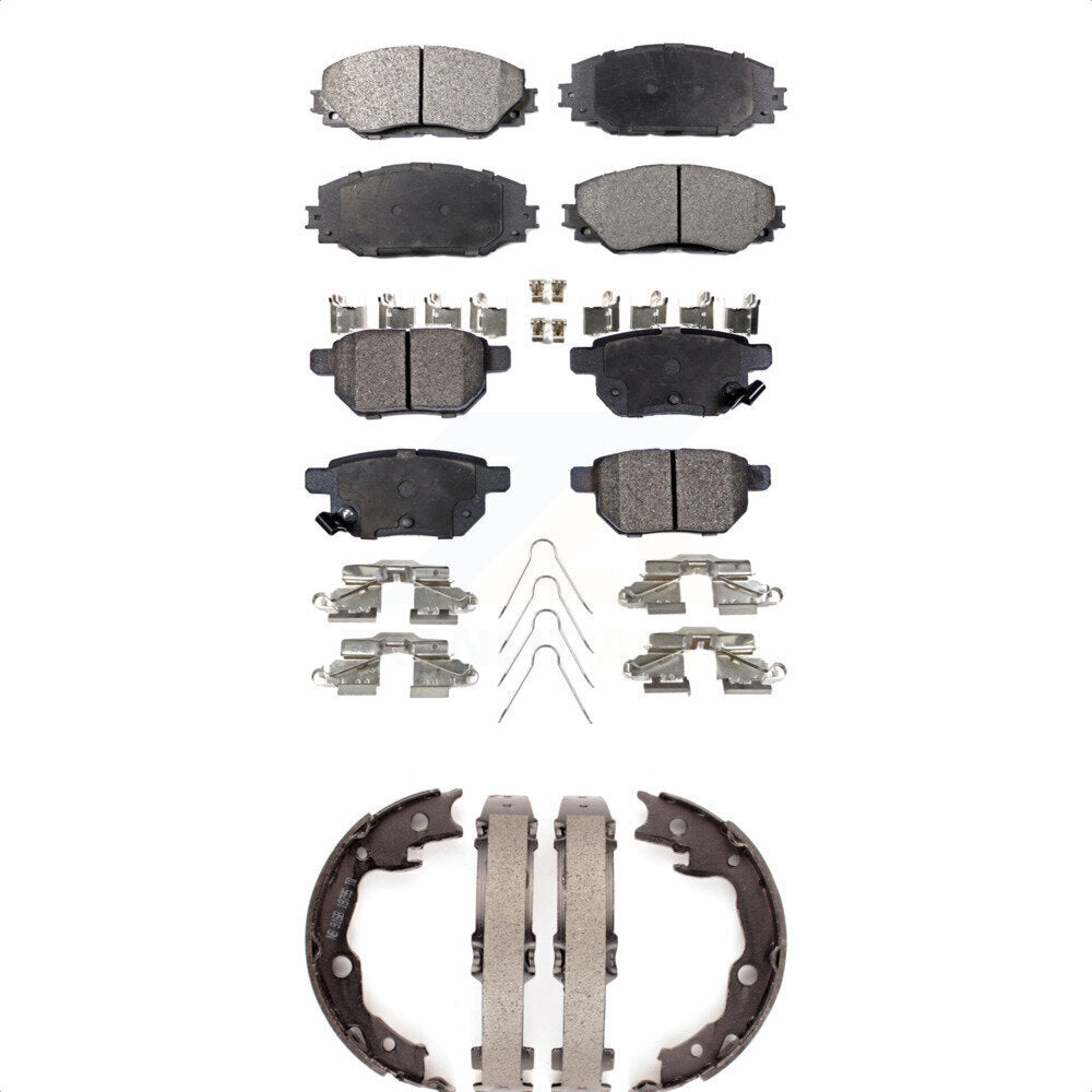 Kit de plaquettes de frein semi-métalliques avant et arrière, pour Toyota Matrix Pontia