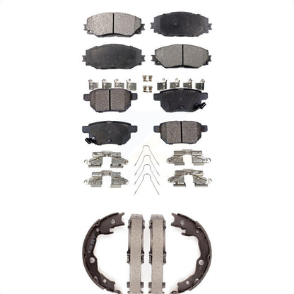 Kit de plaquettes de frein semi-métalliques avant et arrière, pour Toyota Matrix Pontia