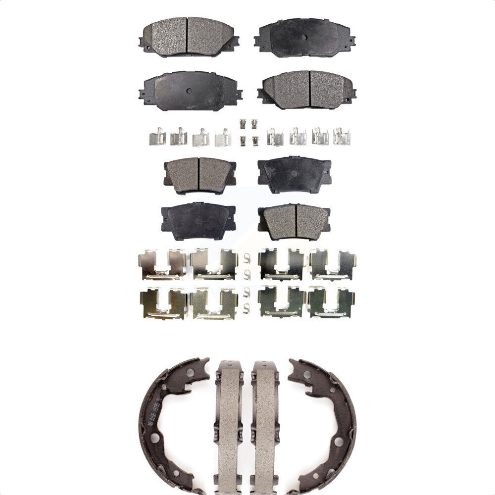 Kit de plaquettes de frein semi-métalliques avant et arrière, pour Toyota RAV4 Matrix Vib