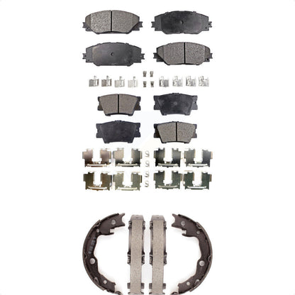 Kit de plaquettes de frein semi-métalliques avant et arrière, pour Toyota RAV4 Matrix Vib
