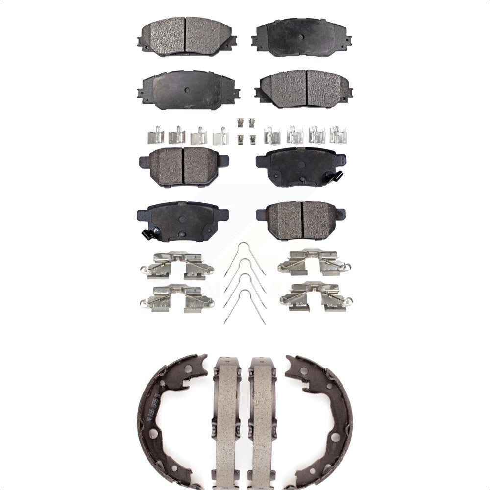 Kit de plaquettes de frein semi-métalliques avant et arrière, pour Toyota Matrix Pontia