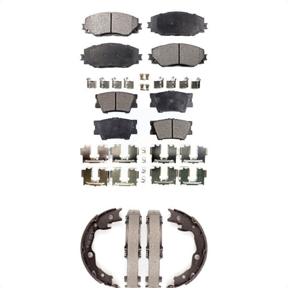 Kit de plaquettes de frein et chaussures de stationnement semi-métalliques avant et arrière, pour Toyota RAV4 Lexus
