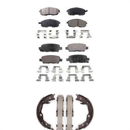 Kit de plaquettes de frein et chaussures de stationnement semi-métalliques avant et arrière, pour Nissan Sentra Juk