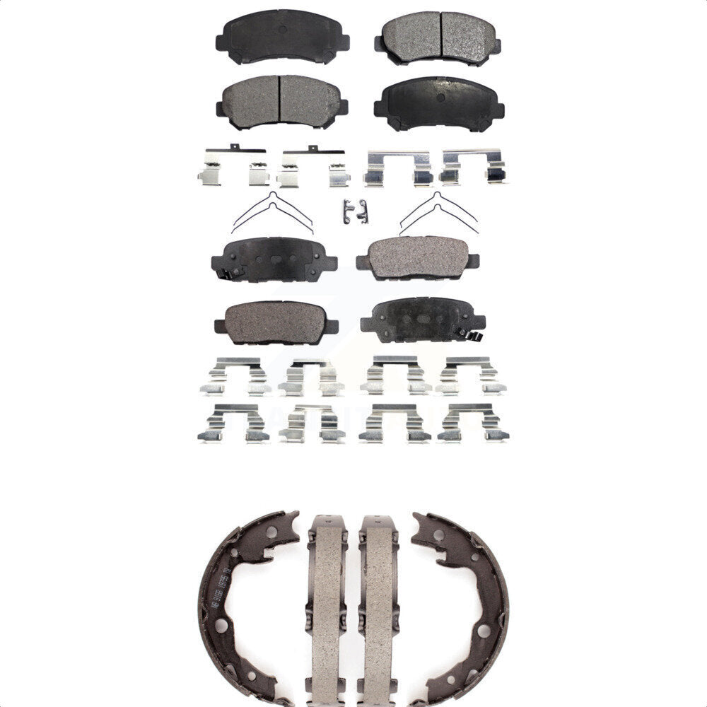 Kit de plaquettes de frein semi-métalliques avant et arrière, pour Nissan Rogue Sentr