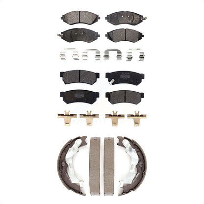 Kit de plaquettes de frein et chaussures de stationnement semi-métalliques avant et arrière, pour Chevrolet Spark E