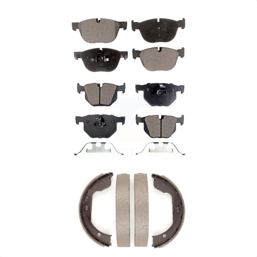 Kit de plaquettes de frein et chaussures de stationnement semi-métalliques avant et arrière, pour BMW X5 X6
