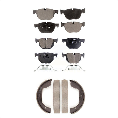 Kit de plaquettes de frein et chaussures de stationnement semi-métalliques avant et arrière, pour BMW X5 X6