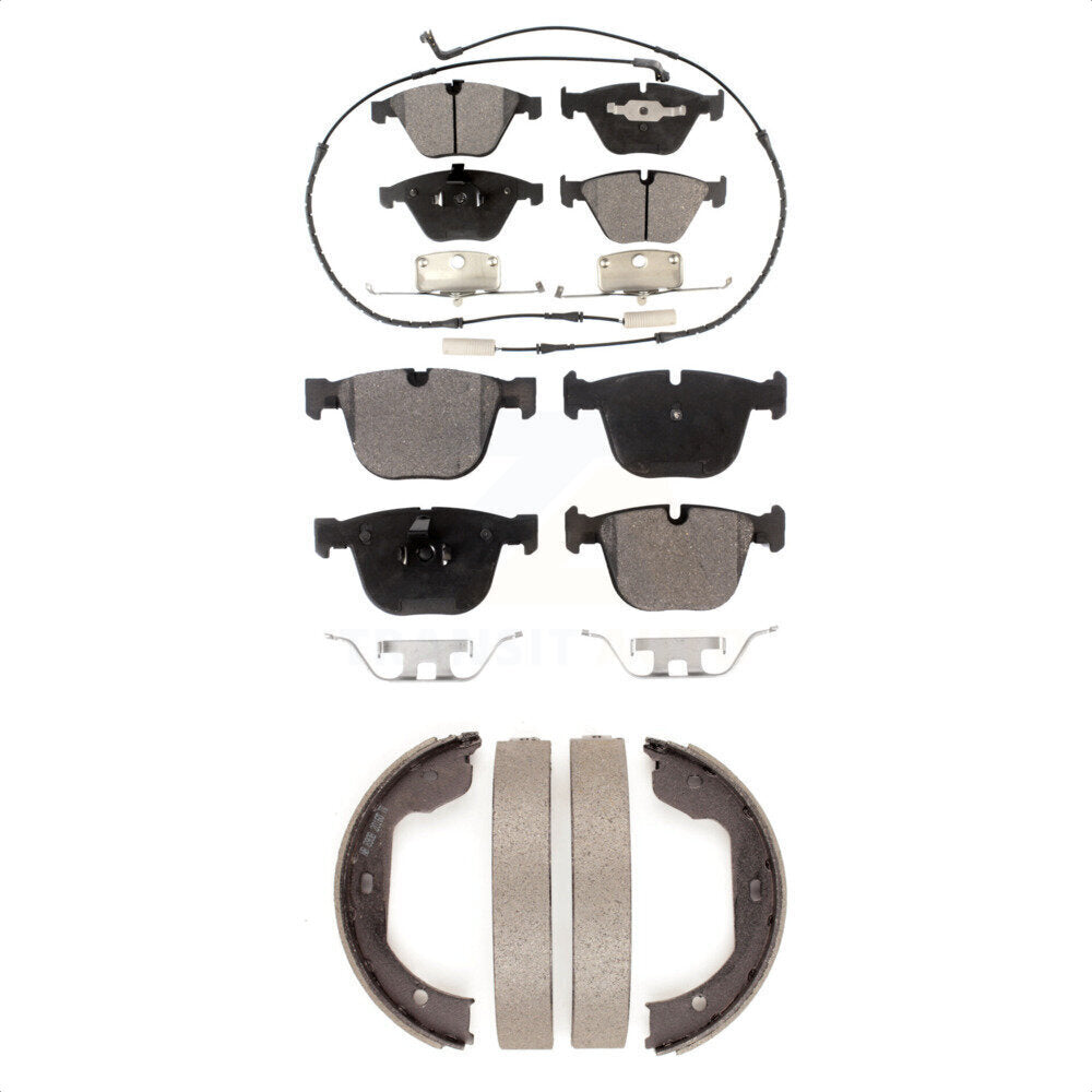 Kit de plaquettes de frein semi-métalliques avant et arrière, pour BMW 650i 645Ci 550