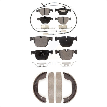 Kit de plaquettes de frein semi-métalliques avant et arrière, pour BMW 650i 645Ci 550