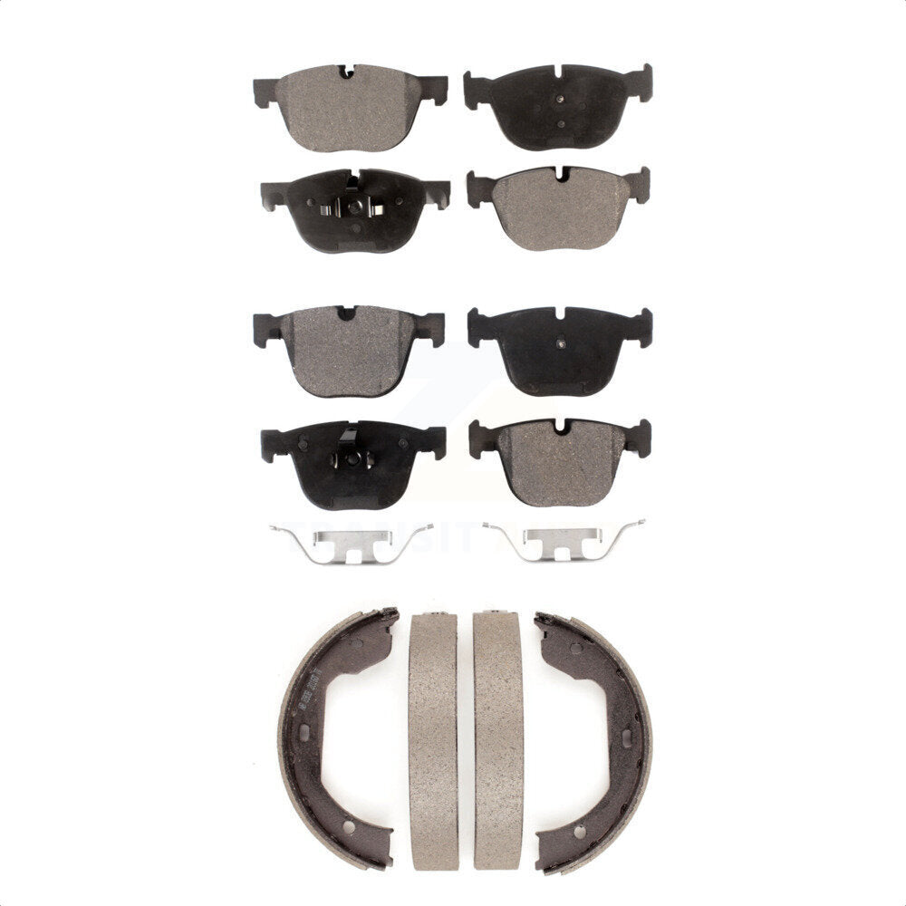Kit de plaquettes de frein et chaussures de stationnement semi-métalliques avant et arrière, pour BMW X5 X6