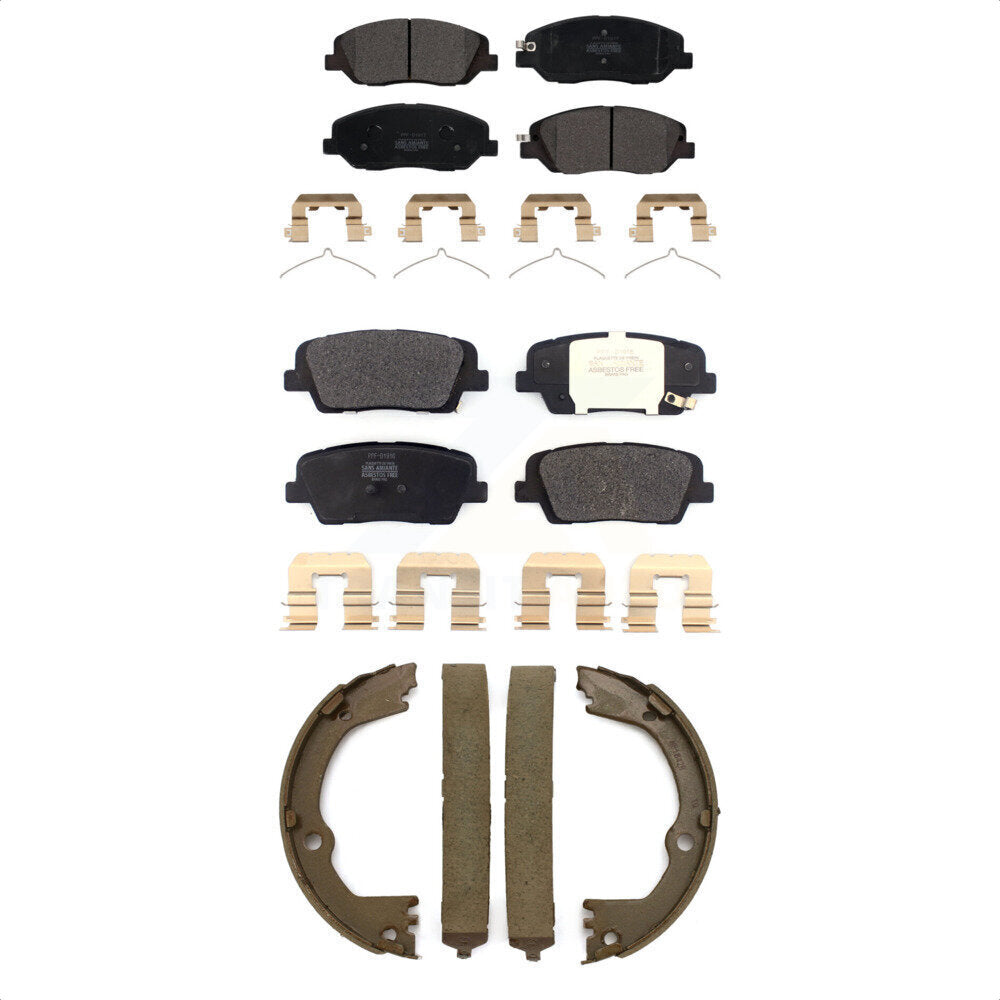 Kit de plaquettes de frein semi-métalliques avant et arrière, pour Hyundai Santa Fe X