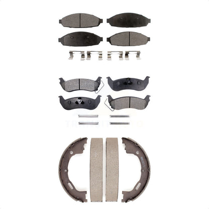 Kit de plaquettes de frein semi-métalliques avant et arrière et de chaussures de stationnement pour Mercury Grand Marqui