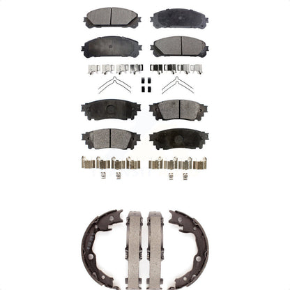 Kit de plaquettes de frein et chaussures de stationnement semi-métalliques avant et arrière, pour Toyota Camry TRD