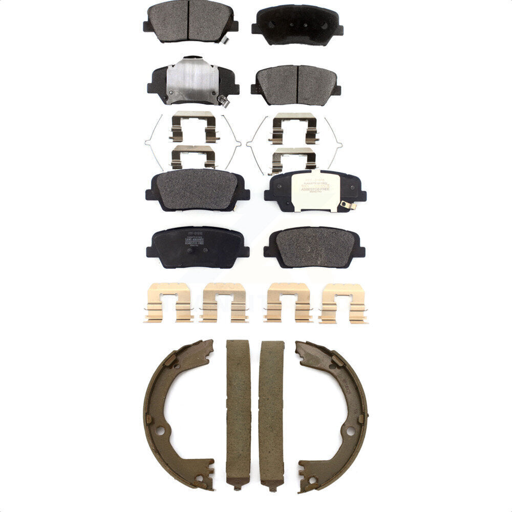 Kit de plaquettes de frein semi-métalliques avant et arrière, chaussures de stationnement pour Hyundai Santa Fe Spor
