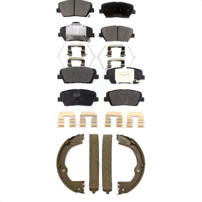 Kit de plaquettes de frein semi-métalliques avant et arrière, chaussures de stationnement pour Hyundai Santa Fe Spor