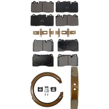 Kit de plaquettes de frein et chaussures de stationnement semi-métalliques avant et arrière, pour Chevrolet Corvett