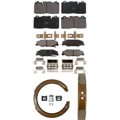 Plaquettes de frein semi-métalliques avant et arrière, Kit de chaussures de stationnement pour Chevrolet Corvette Bas