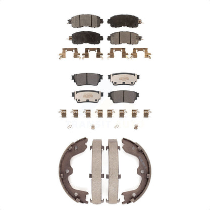 Kit de plaquettes de frein et chaussures de stationnement semi-métalliques avant et arrière, pour Nissan Altima