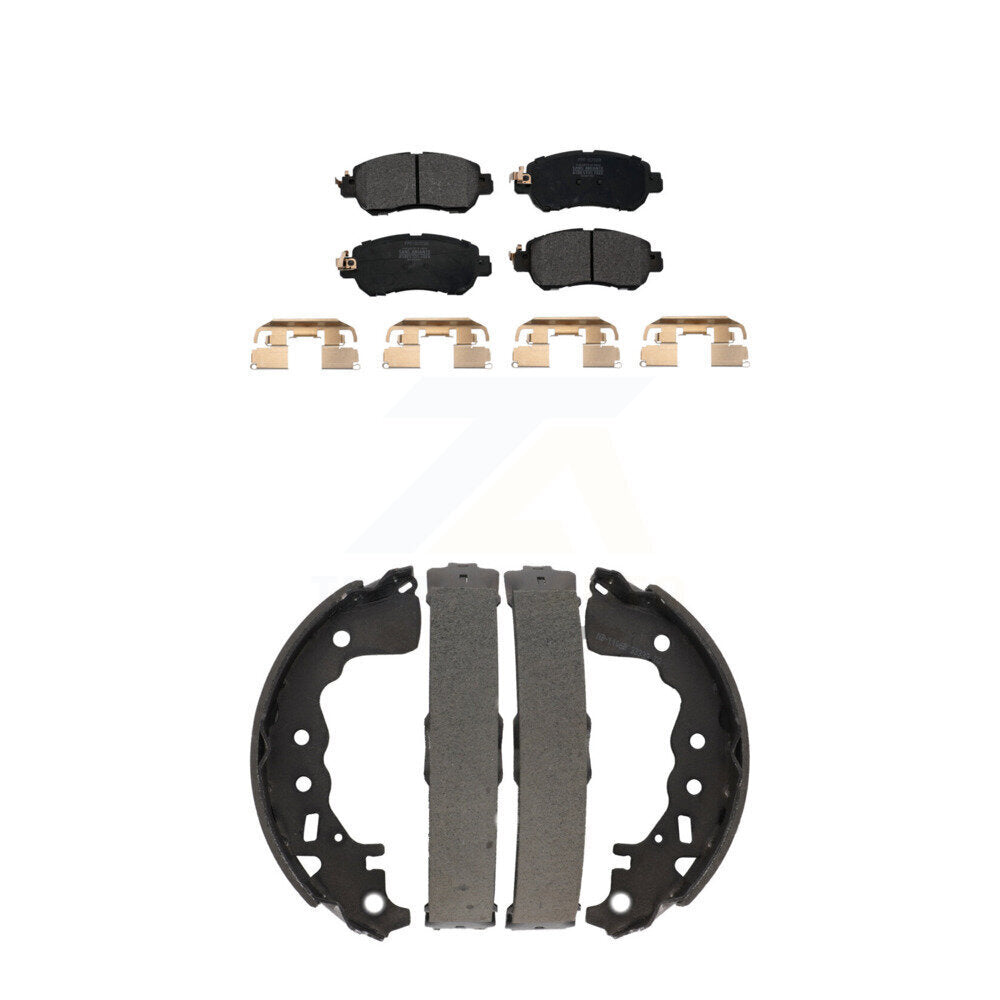 Kit de plaquettes de frein et chaussures de tambour semi-métalliques avant et arrière, pour Nissan kick Versa