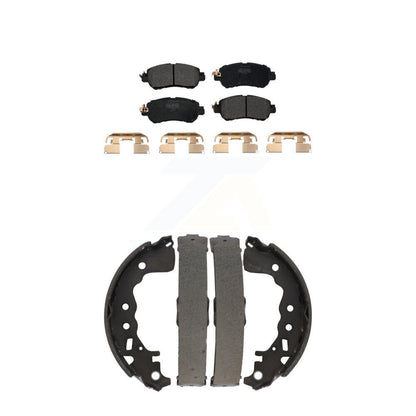 Kit de plaquettes de frein et chaussures de tambour semi-métalliques avant et arrière, pour Nissan kick Versa