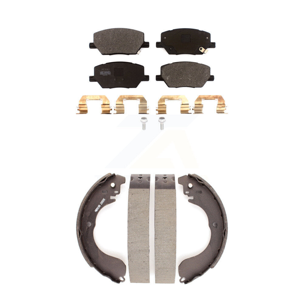 Kit de plaquettes de frein et chaussures de tambour semi-métalliques avant et arrière, pour Jeep Compass