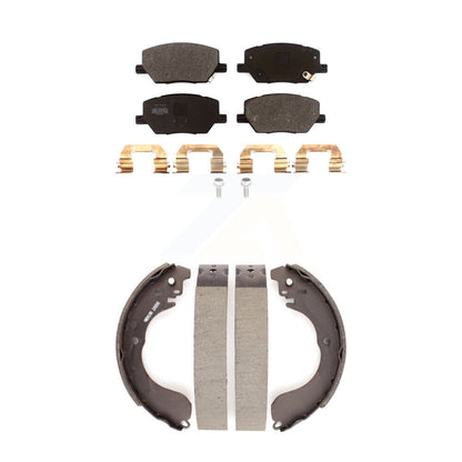 Kit de plaquettes de frein et chaussures de tambour semi-métalliques avant et arrière, pour Jeep Compass