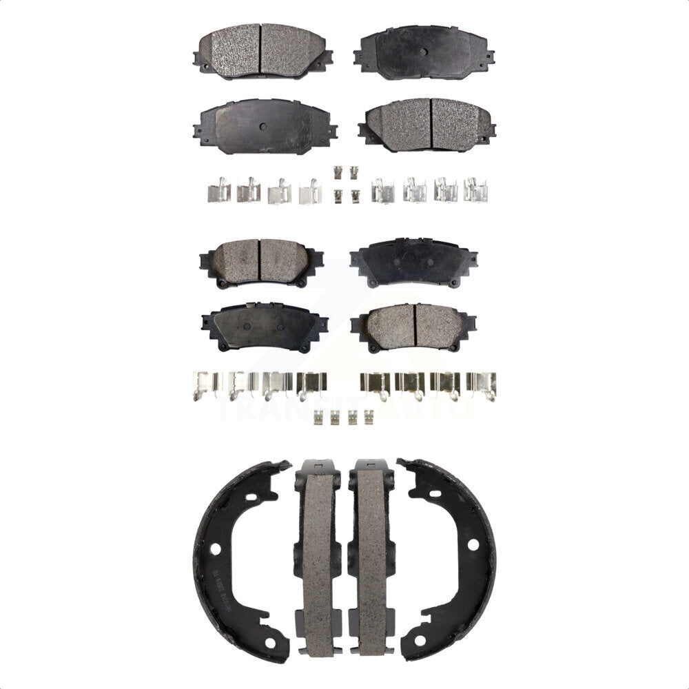 Kit de plaquettes de frein semi-métalliques avant et arrière, chaussures de stationnement pour Toyota Mira 2016 – 2020