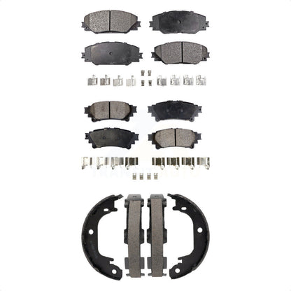 Kit de plaquettes de frein semi-métalliques avant et arrière, chaussures de stationnement pour Toyota Mira 2016 – 2020