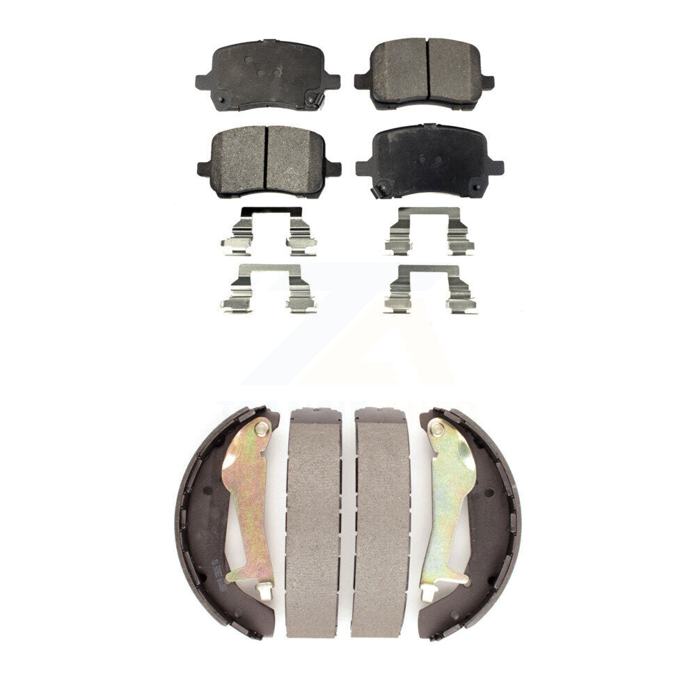 Kit de plaquettes de frein et de patins de tambour semi-métalliques avant et arrière, pour Chevrolet HHR S 2010