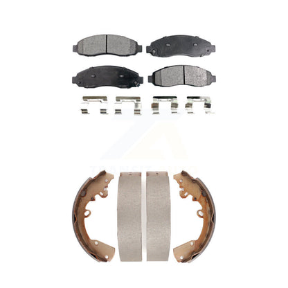 Kit de plaquettes de frein semi-métalliques avant et arrière et de sabots de tambour pour Dodge Dakota 3.7 2004